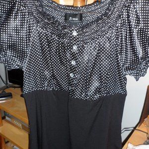 Byer B-Wear Ladies L Black Poly Spandex BLOUSE